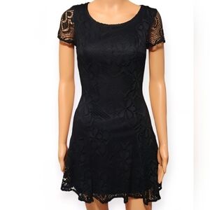 American Rag Black Lace Mini Dress